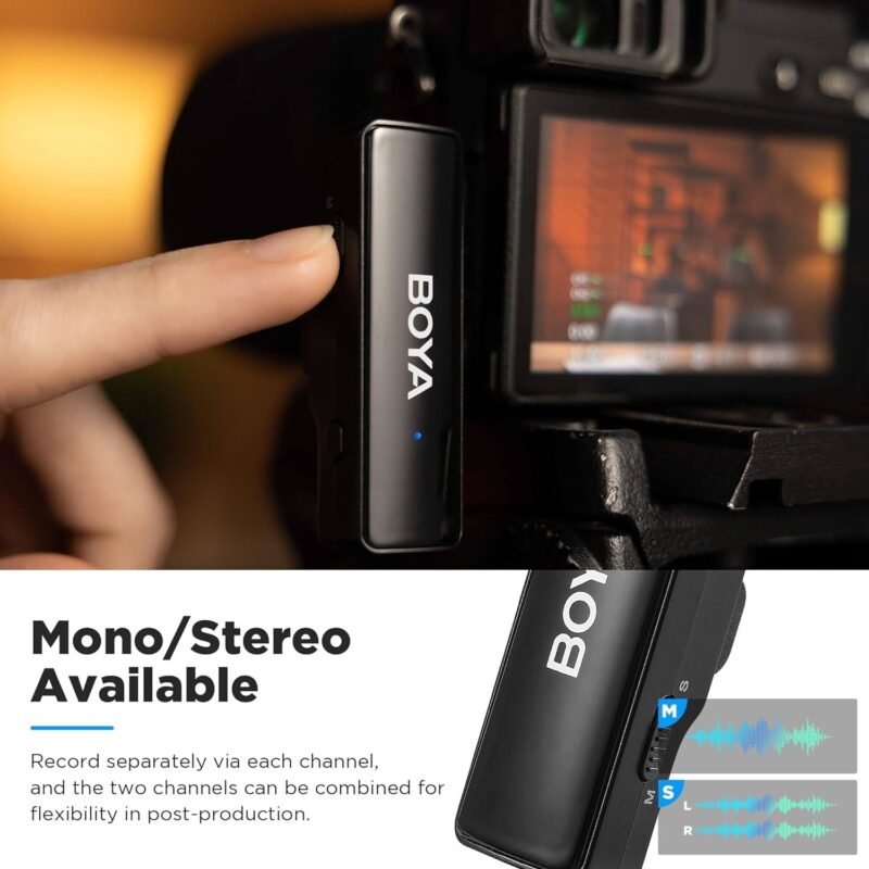 Boya Conjunto de microfone sem fios Boyalink - Image 8